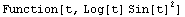 Function[t, Log[t] Sin[t]^2]