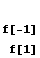  f[-1]  f[1]
