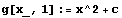 g[x_, 1] := x^2 + c