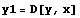 y1 = D[y, x]