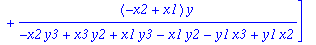 LL := vector([-(x2*y3-x3*y2)/(-x2*y3+x3*y2+x1*y3-x1...