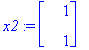 x2 := Vector(%id = 16652740)