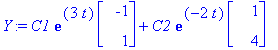 Y := C1*exp(3*t)*Vector(%id = 2880916)+C2*exp(-2*t)*Vector(%id = 2879172)
