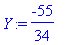 Y := -55/34