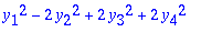 y[1]^2-2*y[2]^2+2*y[3]^2+2*y[4]^2