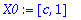 X0 := vector([c, 1])