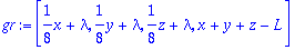 gr := vector([1/8*x+lambda, 1/8*y+lambda, 1/8*z+lam...