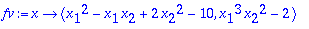 fv := proc (x) options operator, arrow; <x[1]^2-x[1...