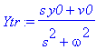 Ytr := (s*y0+v0)/(s^2+omega^2)