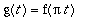 g(t) = f(Pi*t)