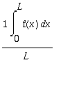 1/L*Int(f(x),x = 0 .. L)