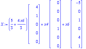 X := (5/3+4/3*x6)*Vector(%id = 136169472)+x4*Vector(%id = 135262772)+x6*Vector(%id = 136666016)