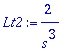 Lt2 := 2/s^3