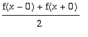 (f(x-0)+f(x+0))/2