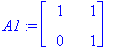 A1 := Matrix(%id = 13088896)