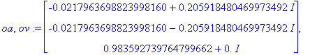 oa, ov := Vector(%id = 15392840), Matrix(%id = 14031208)