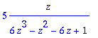 5*z/(6*z^3-z^2-6*z+1)