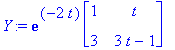 Y := exp(-2*t)*Matrix(%id = 18009652)