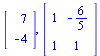Vector[column](%id = 418648156), Matrix(%id = 418363688)