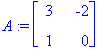 A := Matrix(%id = 3122284)