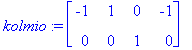 kolmio := Matrix(%id = 18743564)