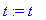 t := 't'