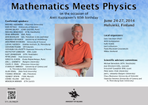 Mathematics Meets Physics